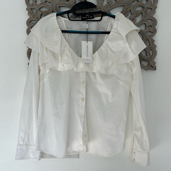 Something Navy Bailey Ruffle Top - Picture 4 of 9